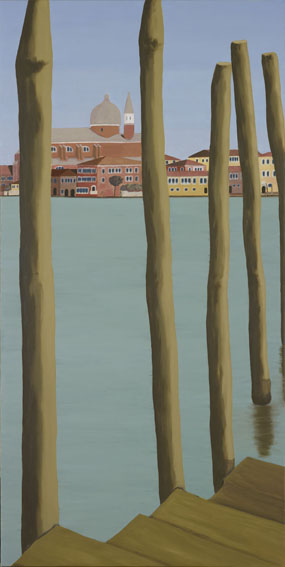 Aqua Alta (Venezia),  Acryl/Leinwand  2009  90 x 195 cm