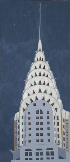 Chrysler Building,  Acryl/Leinwand  2009  50 x 150 cm