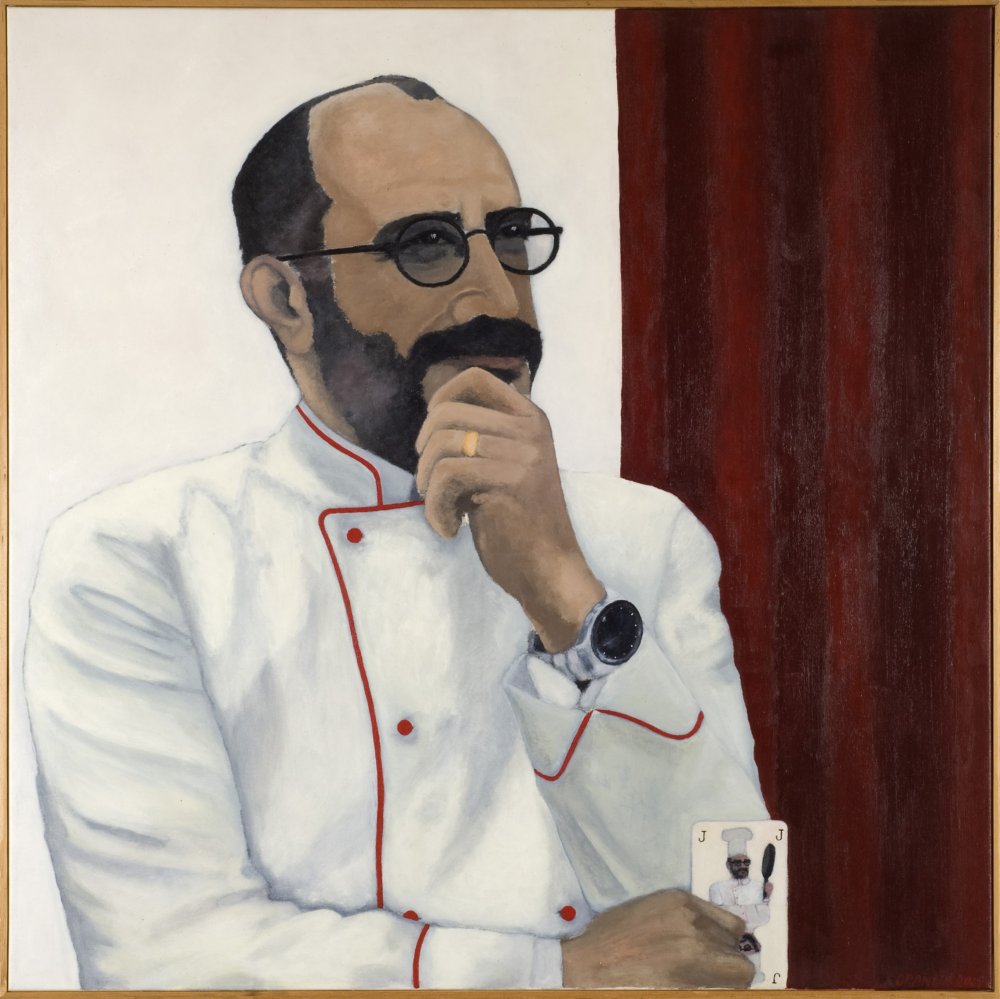 Raffaele,  l/Leinwand  (oil/canvas) 2001  100 x 100 cm